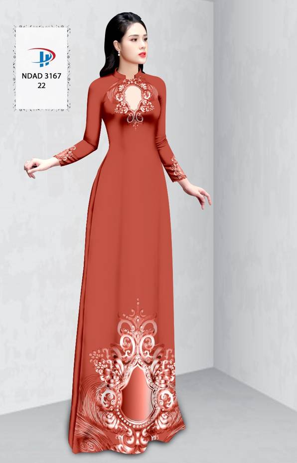 Vải Áo Dài Hoa Văn Vừa Ra  AD NDAD3167