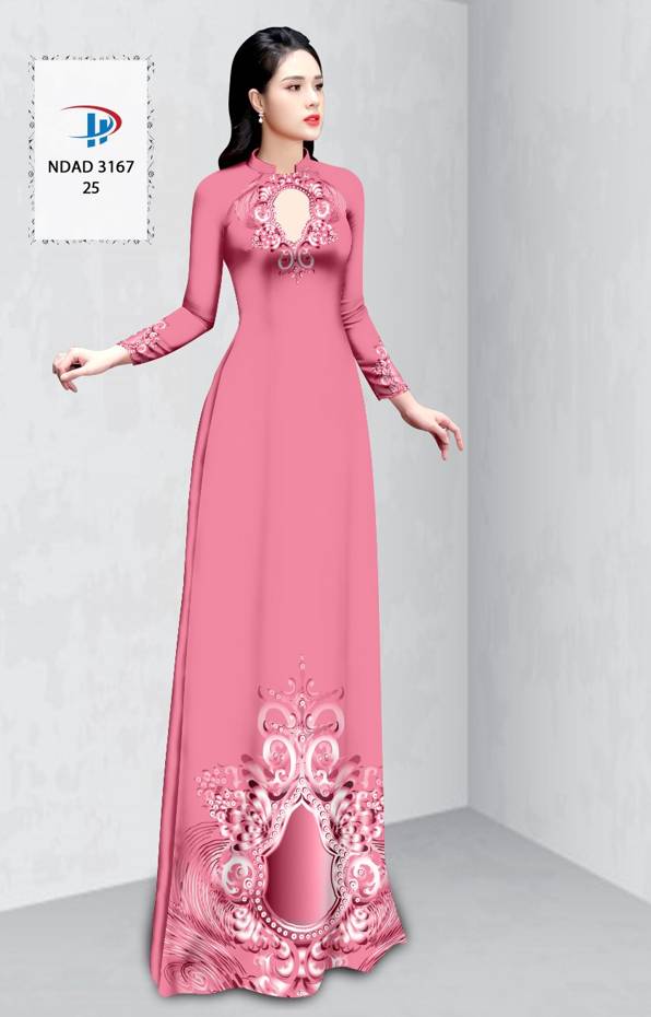 Vải Áo Dài Hoa Văn Vừa Ra  AD NDAD3167