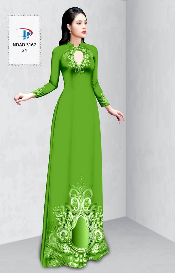 Vải Áo Dài Hoa Văn Vừa Ra  AD NDAD3167