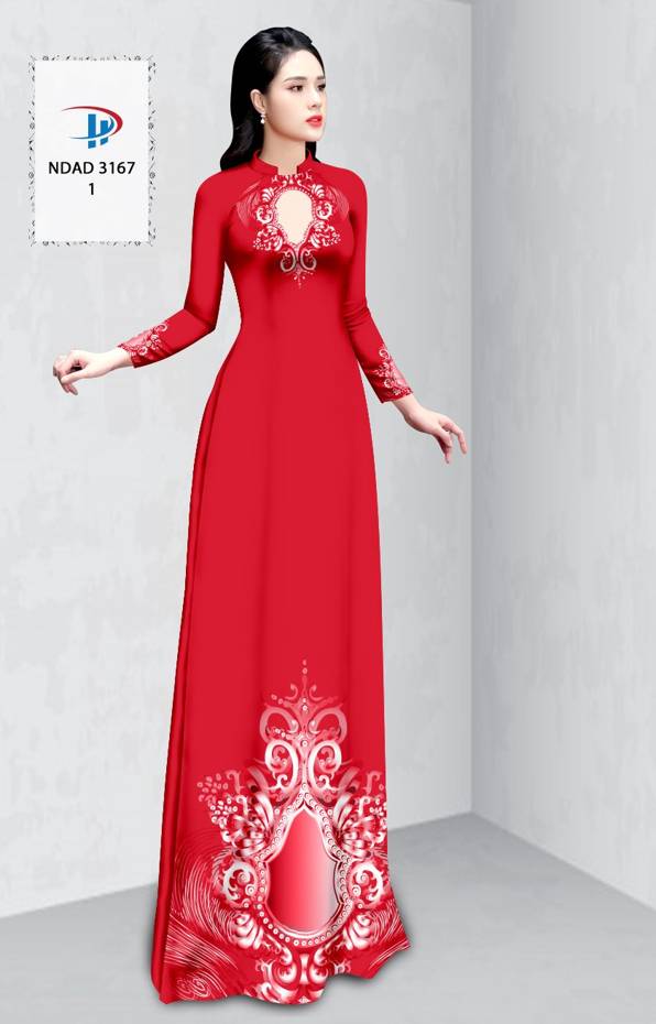 Vải Áo Dài Hoa Văn Vừa Ra  AD NDAD3167