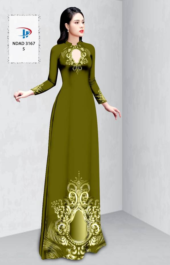 Vải Áo Dài Hoa Văn Vừa Ra  AD NDAD3167