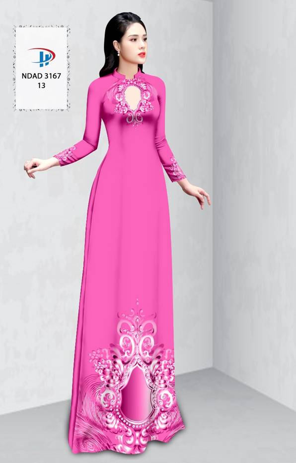 Vải Áo Dài Hoa Văn Vừa Ra  AD NDAD3167