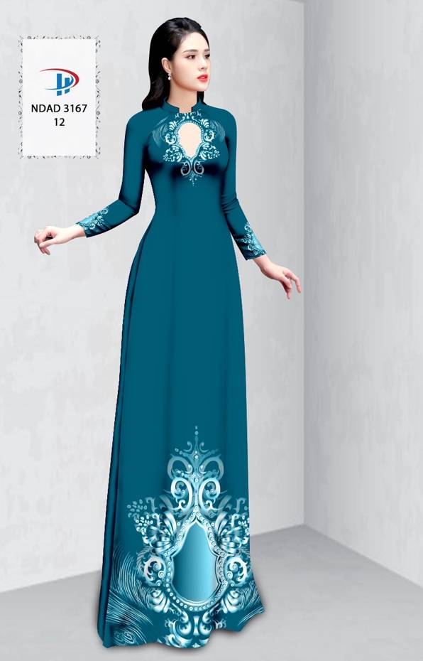 Vải Áo Dài Hoa Văn Vừa Ra  AD NDAD3167