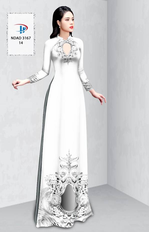 Vải Áo Dài Hoa Văn Vừa Ra  AD NDAD3167