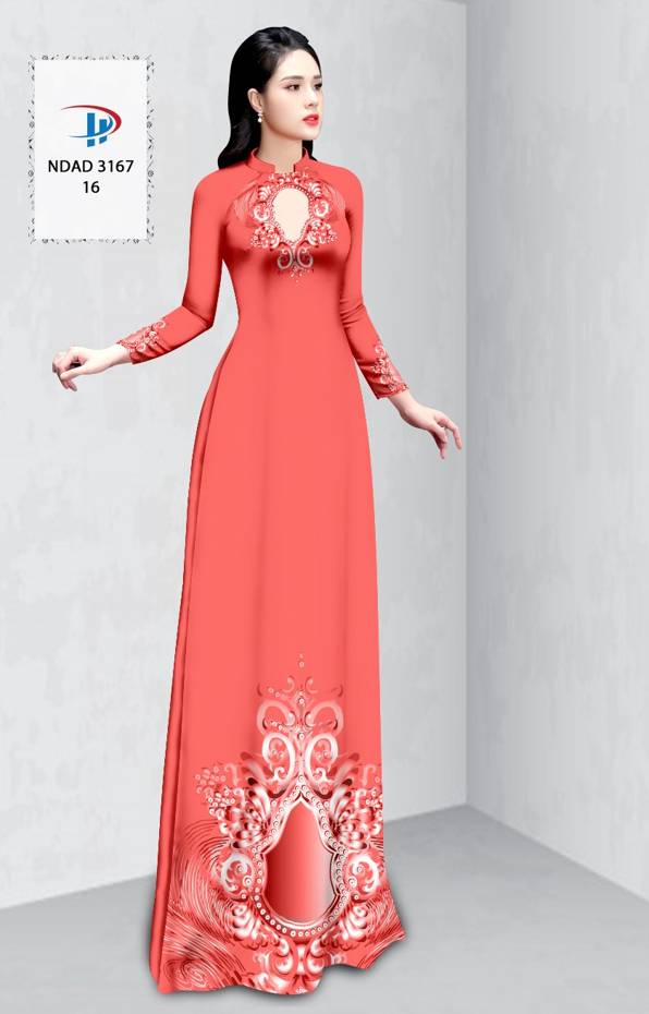 Vải Áo Dài Hoa Văn Vừa Ra  AD NDAD3167