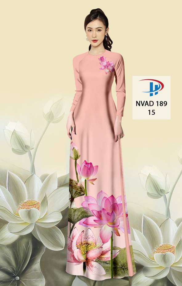Vải Áo Dài Hoa Sen Mới Ra AD NVAD189 57 Vải Áo Dài Hoa Sen Mới Ra AD NVAD189