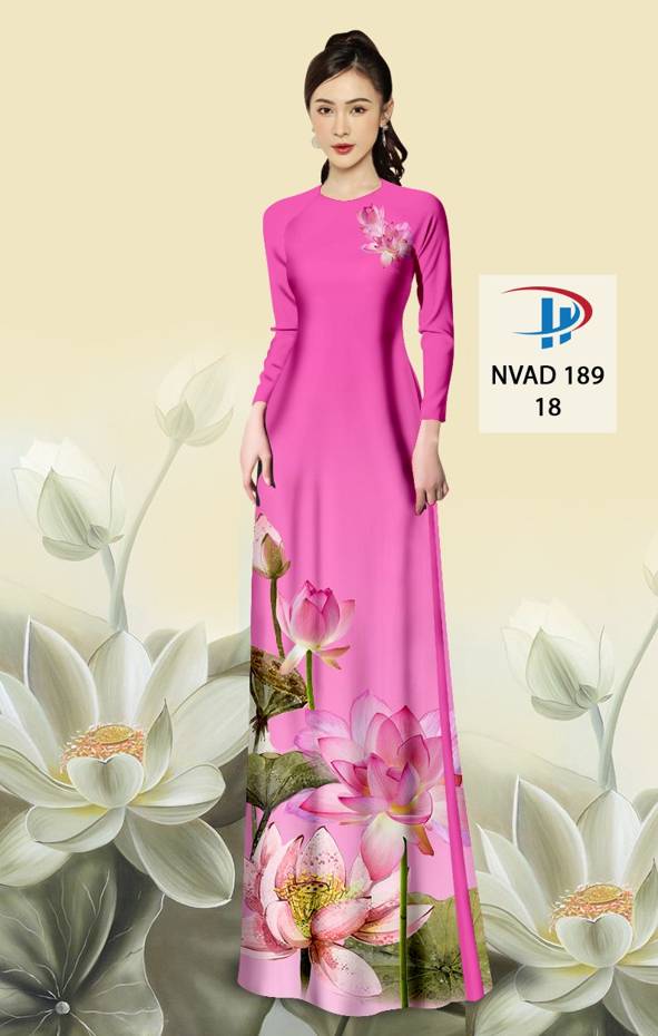 Vải Áo Dài Hoa Sen Mới Ra AD NVAD189 60 Vải Áo Dài Hoa Sen Mới Ra AD NVAD189