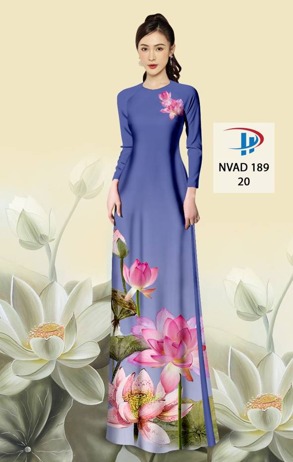 Vải Áo Dài Hoa Sen Mới Ra AD NVAD189 62 Vải Áo Dài Hoa Sen Mới Ra AD NVAD189