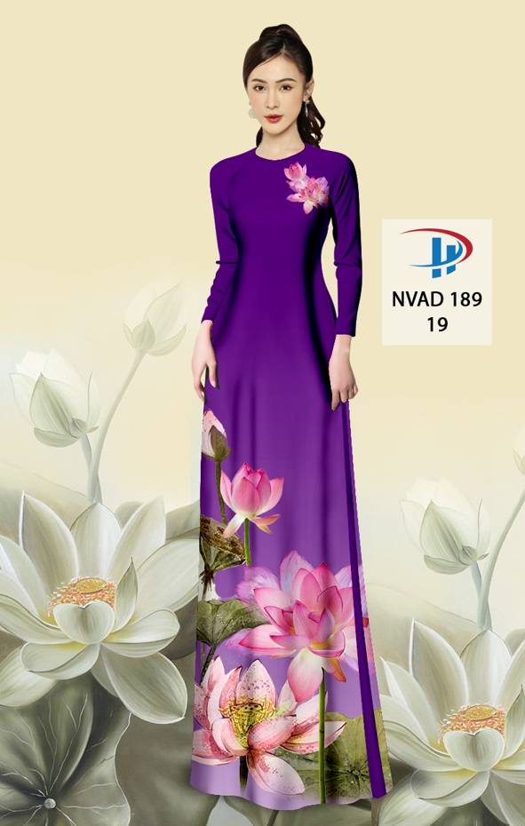 Vải Áo Dài Hoa Sen Mới Ra AD NVAD189 61 Vải Áo Dài Hoa Sen Mới Ra AD NVAD189