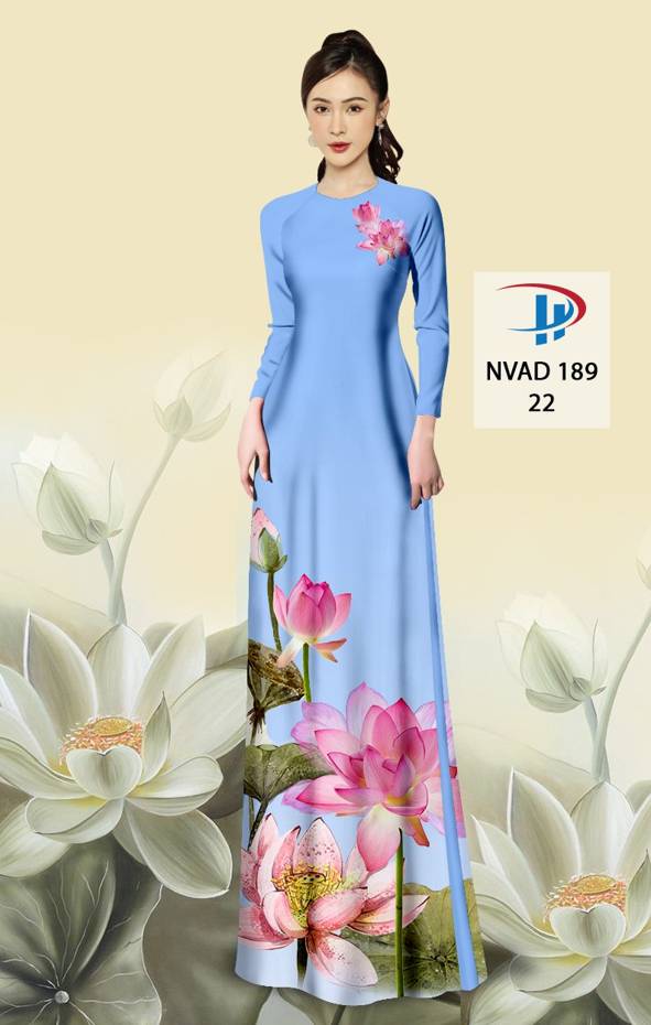 Vải Áo Dài Hoa Sen Mới Ra AD NVAD189 65 Vải Áo Dài Hoa Sen Mới Ra AD NVAD189