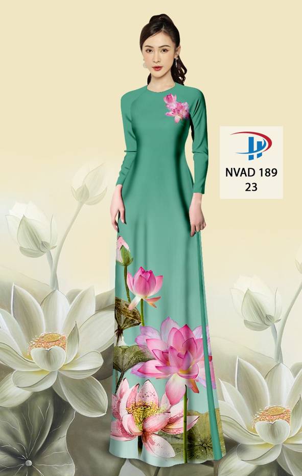 Vải Áo Dài Hoa Sen Mới Ra AD NVAD189 66 Vải Áo Dài Hoa Sen Mới Ra AD NVAD189