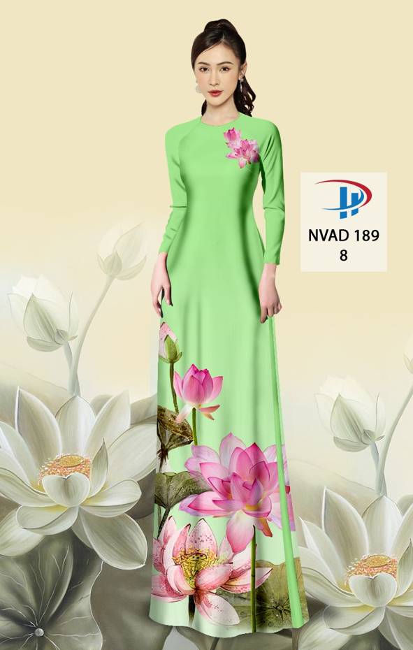 Vải Áo Dài Hoa Sen Mới Ra AD NVAD189 74 Vải Áo Dài Hoa Sen Mới Ra AD NVAD189