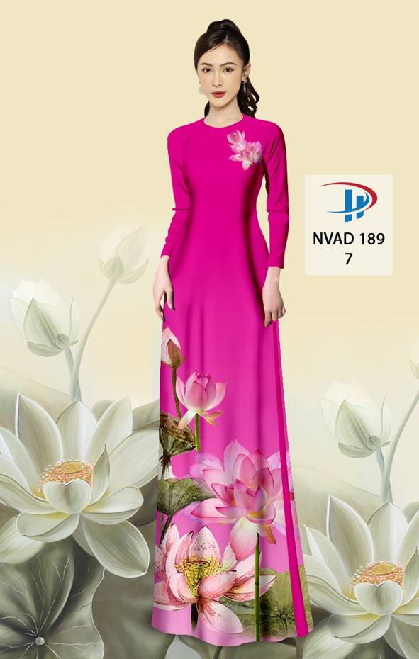 Vải Áo Dài Hoa Sen Mới Ra AD NVAD189 73 Vải Áo Dài Hoa Sen Mới Ra AD NVAD189