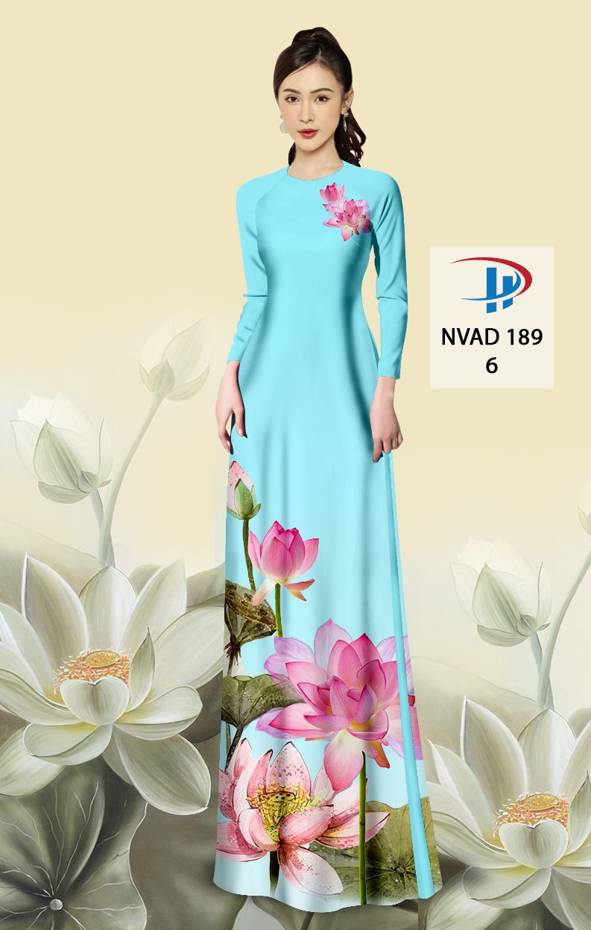 Vải Áo Dài Hoa Sen Mới Ra AD NVAD189 72 Vải Áo Dài Hoa Sen Mới Ra AD NVAD189
