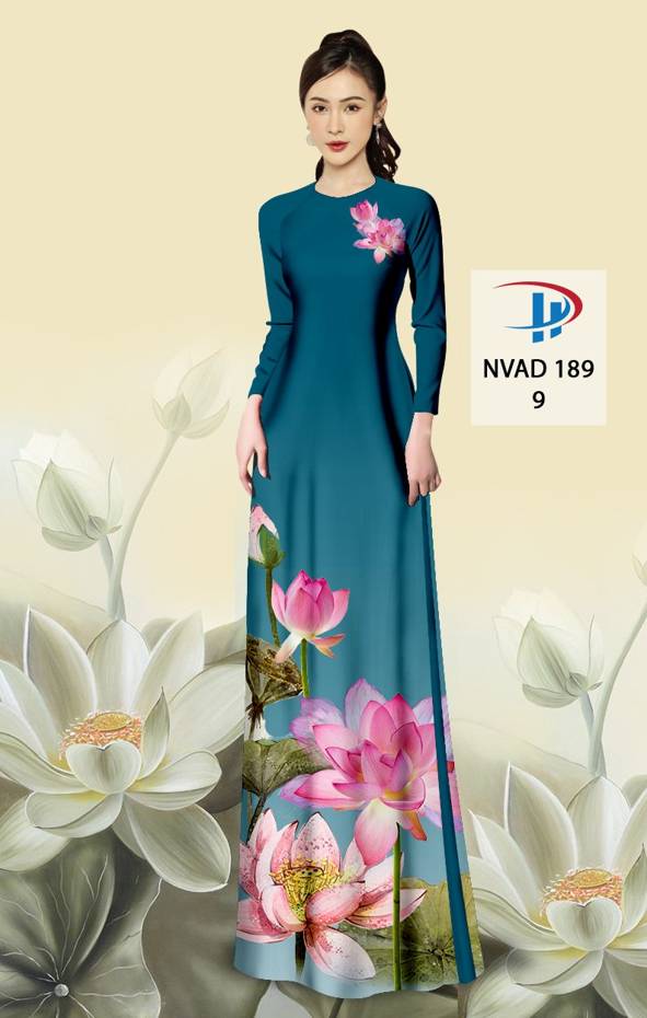 Vải Áo Dài Hoa Sen Mới Ra AD NVAD189 75 Vải Áo Dài Hoa Sen Mới Ra AD NVAD189