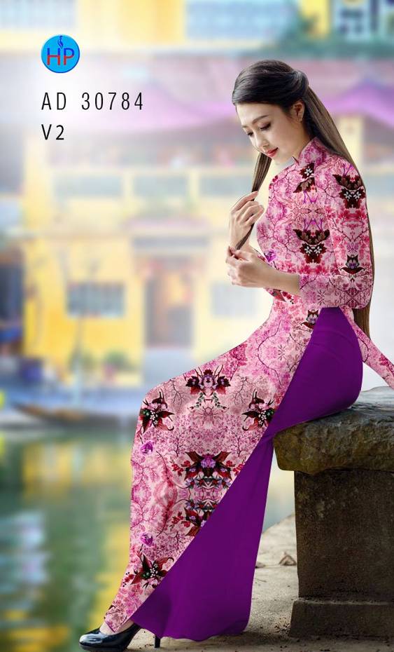 Vải Áo Dài Hoa Đều Vừa Ra  AD 30784