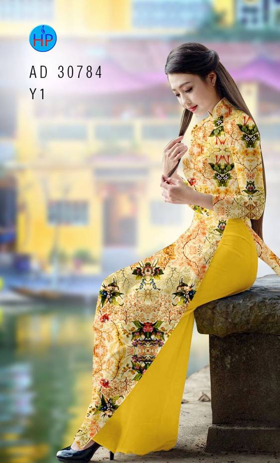 Vải Áo Dài Hoa Đều Vừa Ra  AD 30784