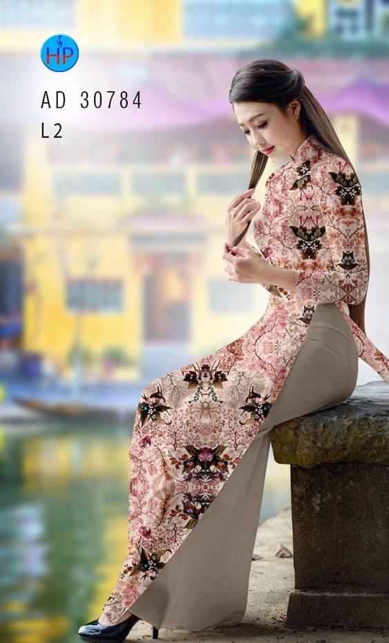 Vải Áo Dài Hoa Đều Vừa Ra  AD 30784