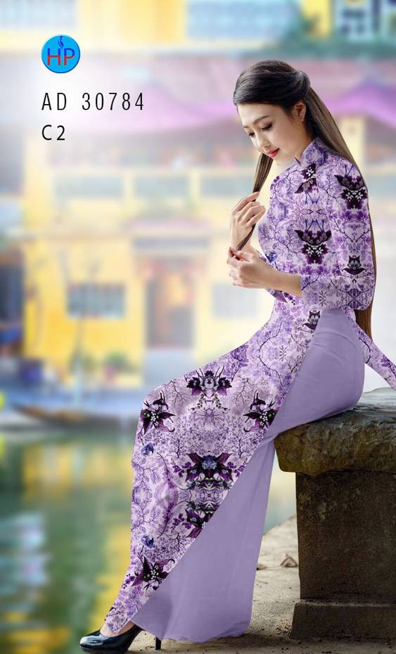Vải Áo Dài Hoa Đều Vừa Ra  AD 30784