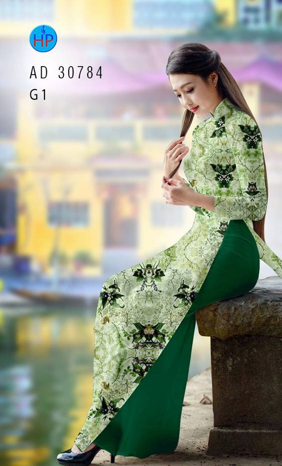 Vải Áo Dài Hoa Đều Vừa Ra  AD 30784