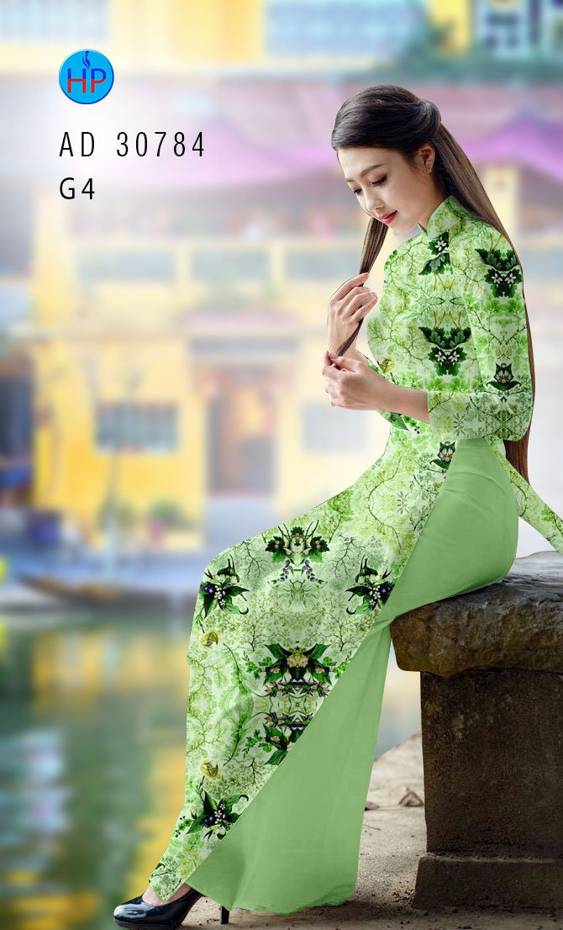 Vải Áo Dài Hoa Đều Vừa Ra  AD 30784