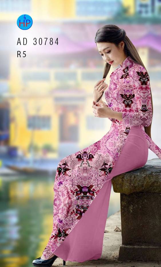Vải Áo Dài Hoa Đều Vừa Ra  AD 30784