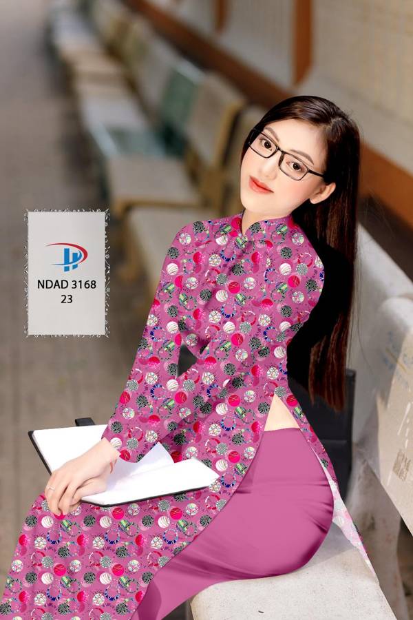 Vải Áo Dài Hoa Văn Mới Ra AD NDAD3168