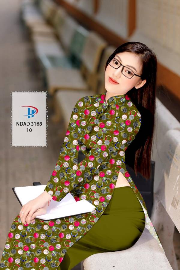 Vải Áo Dài Hoa Văn Mới Ra AD NDAD3168