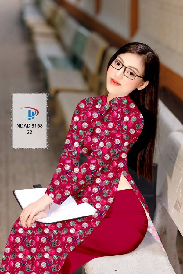Vải Áo Dài Hoa Văn Mới Ra AD NDAD3168