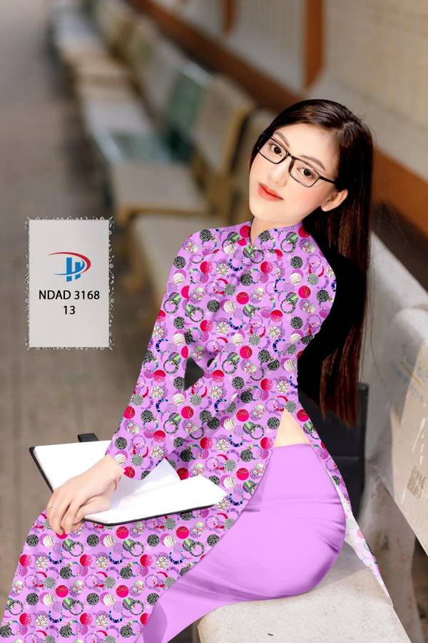 Vải Áo Dài Hoa Văn Mới Ra AD NDAD3168