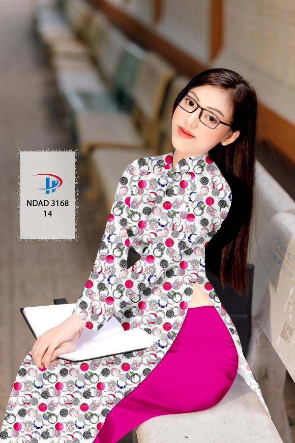 Vải Áo Dài Hoa Văn Mới Ra AD NDAD3168