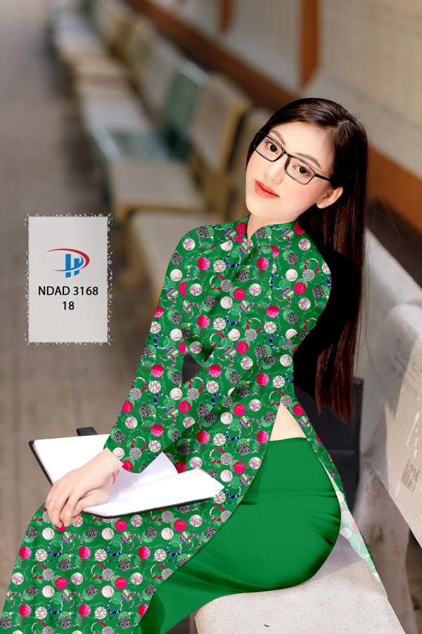 Vải Áo Dài Hoa Văn Mới Ra AD NDAD3168