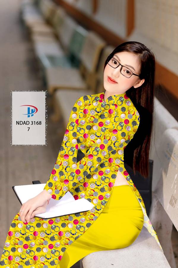 Vải Áo Dài Hoa Văn Mới Ra AD NDAD3168