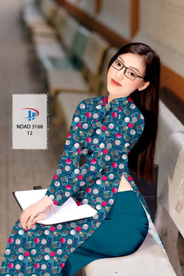 Vải Áo Dài Hoa Văn Mới Ra AD NDAD3168