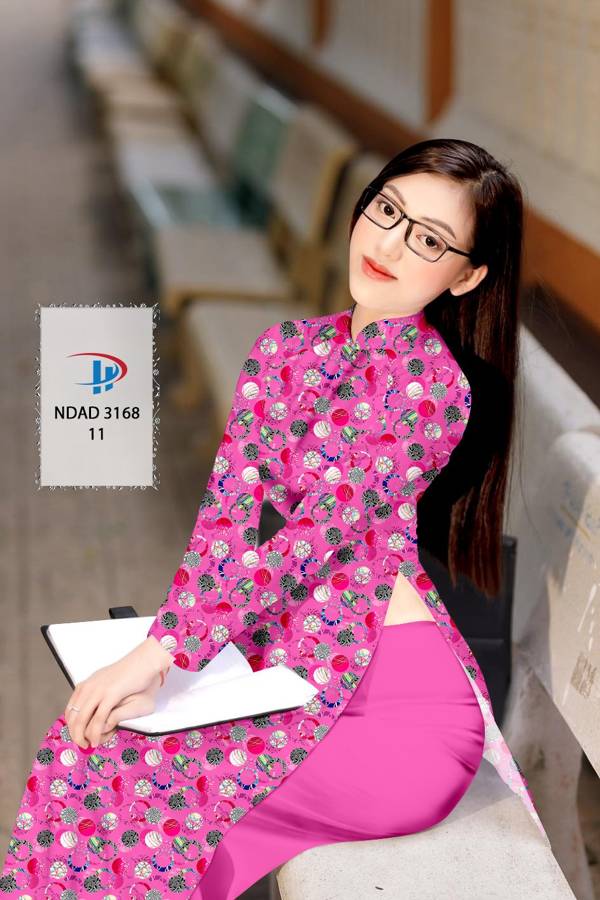 Vải Áo Dài Hoa Văn Mới Ra AD NDAD3168