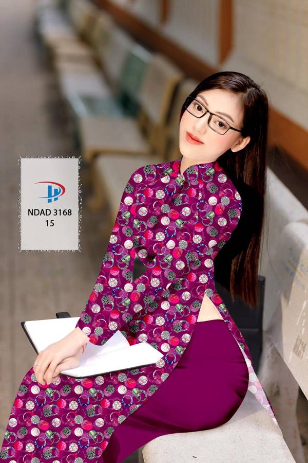 Vải Áo Dài Hoa Văn Mới Ra AD NDAD3168