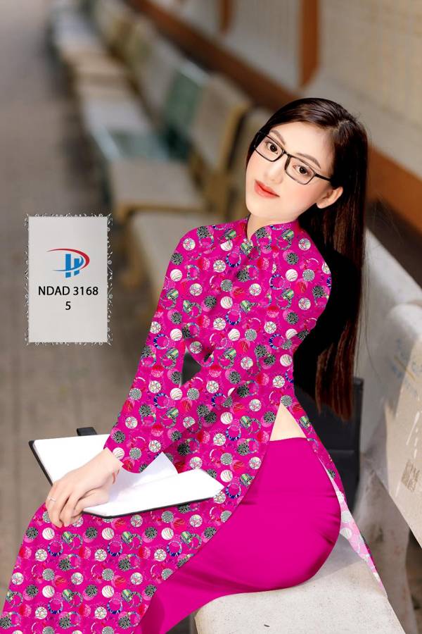 Vải Áo Dài Hoa Văn Mới Ra AD NDAD3168