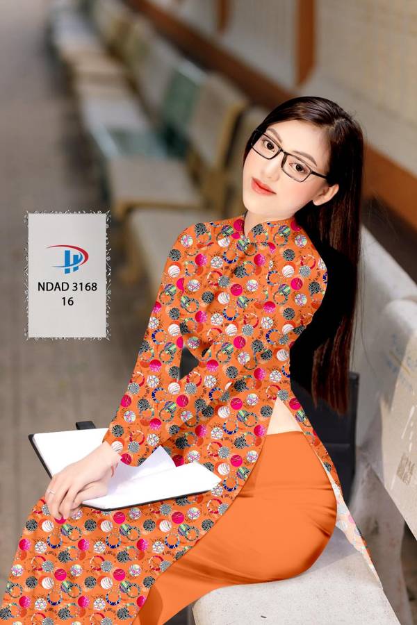 Vải Áo Dài Hoa Văn Mới Ra AD NDAD3168