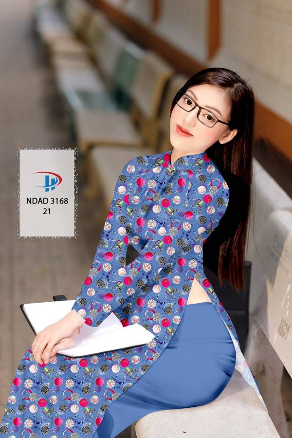 Vải Áo Dài Hoa Văn Mới Ra AD NDAD3168