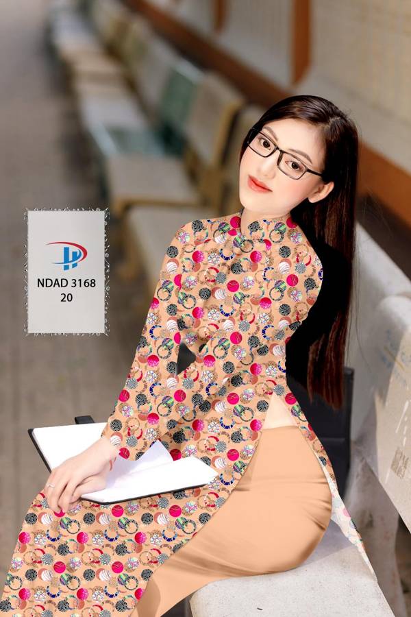 Vải Áo Dài Hoa Văn Mới Ra AD NDAD3168