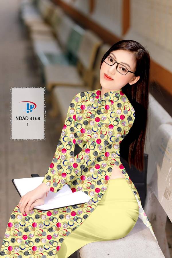 Vải Áo Dài Hoa Văn Mới Ra AD NDAD3168