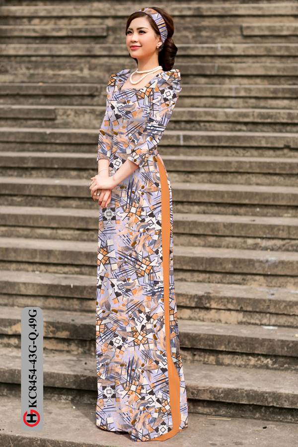 Vải Áo Dài Hoa Văn Mới Ra AD KC8454 39 Vải Áo Dài Hoa Văn Mới Ra AD KC8454