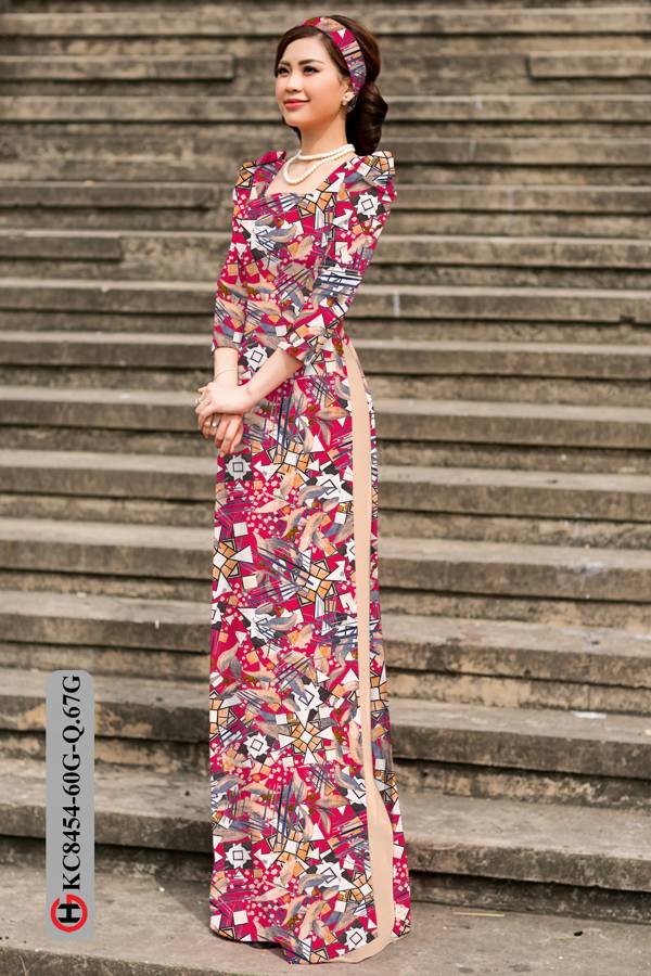 Vải Áo Dài Hoa Văn Mới Ra AD KC8454 43 Vải Áo Dài Hoa Văn Mới Ra AD KC8454