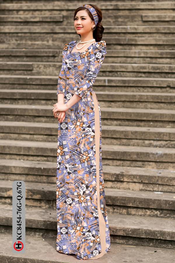 Vải Áo Dài Hoa Văn Mới Ra AD KC8454 47 Vải Áo Dài Hoa Văn Mới Ra AD KC8454