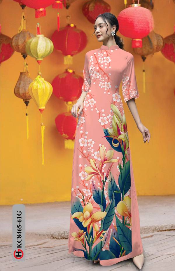 Vải Áo Dài Hoa Ly Thiết Kế 2021 AD KC8465 39 Vải Áo Dài Hoa Ly Thiết Kế 2021 AD KC8465