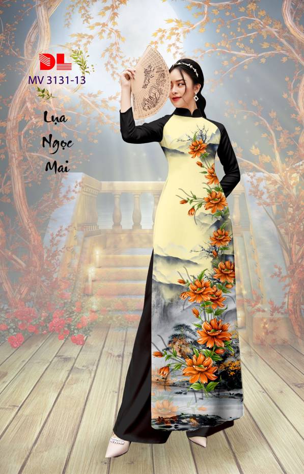 Vải Áo Dài Hoa In 3D Vừa Ra AD MV3131 39 Vải Áo Dài Hoa In 3D Vừa Ra  AD MV3131