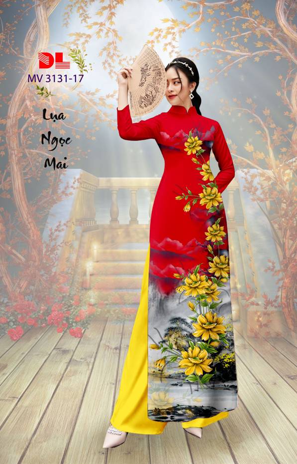 Vải Áo Dài Hoa In 3D Vừa Ra AD MV3131 43 Vải Áo Dài Hoa In 3D Vừa Ra  AD MV3131