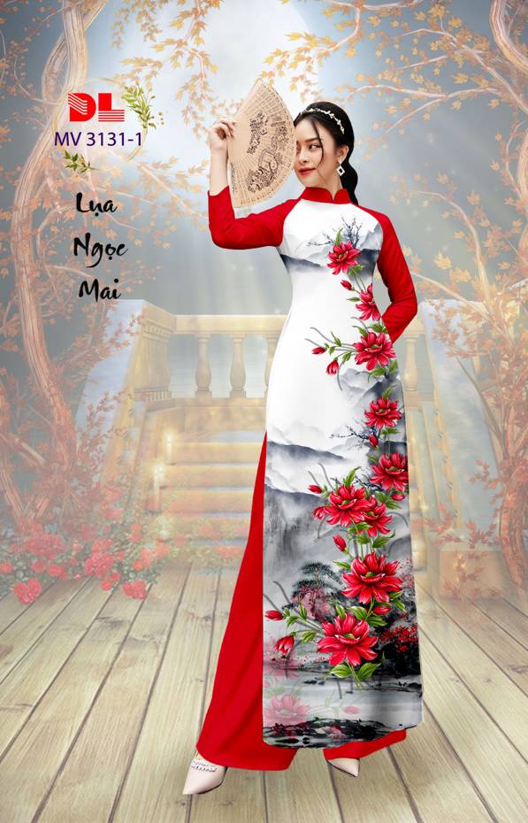 Vải Áo Dài Hoa In 3D Vừa Ra AD MV3131 46 Vải Áo Dài Hoa In 3D Vừa Ra  AD MV3131