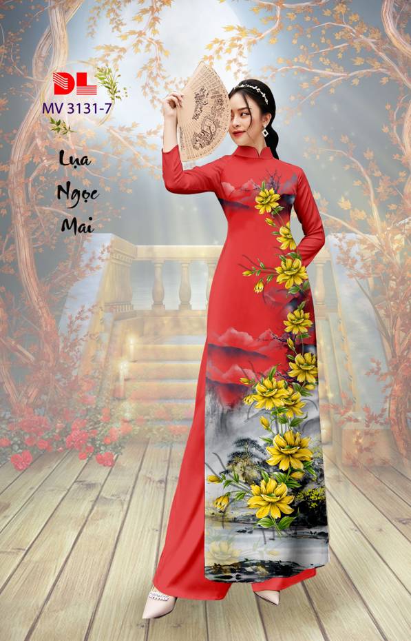 Vải Áo Dài Hoa In 3D Vừa Ra AD MV3131 51 Vải Áo Dài Hoa In 3D Vừa Ra  AD MV3131