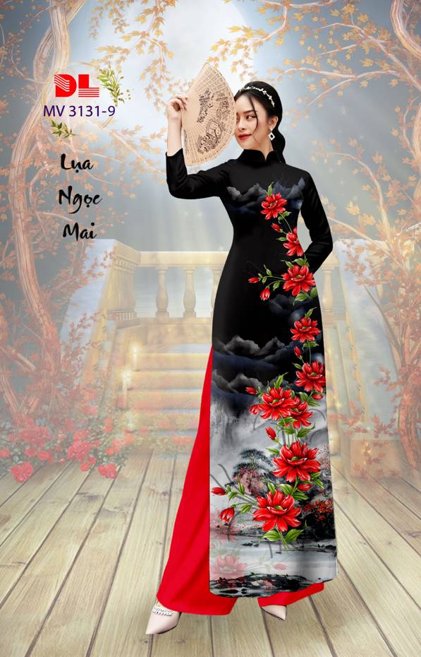 Vải Áo Dài Hoa In 3D Vừa Ra AD MV3131 53 Vải Áo Dài Hoa In 3D Vừa Ra  AD MV3131